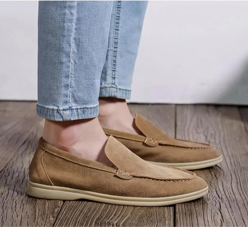 Mocassin daim homme - Barrie Shop