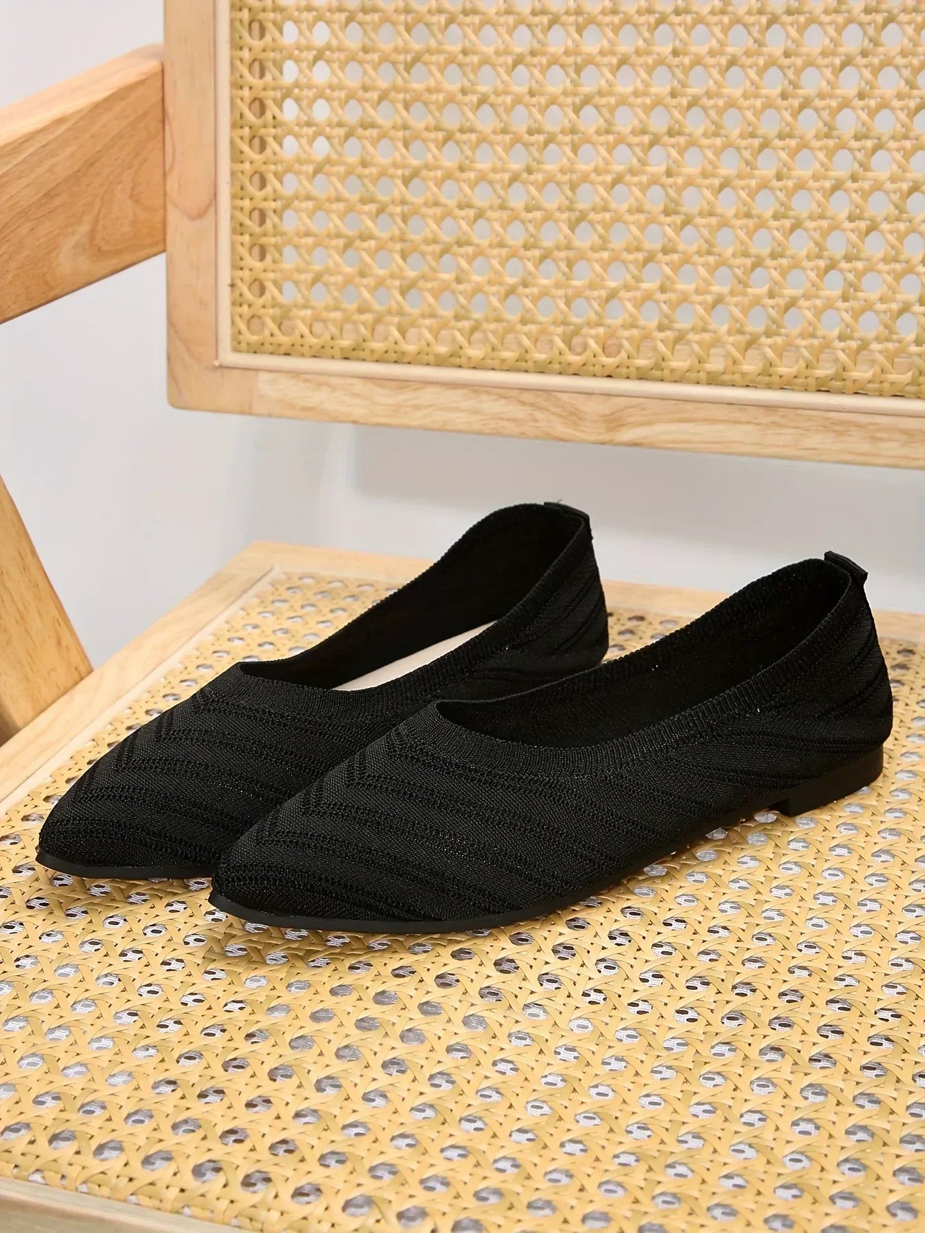 Mocassin vernis femme chic tissé et  bout pointu - Barrie Shop