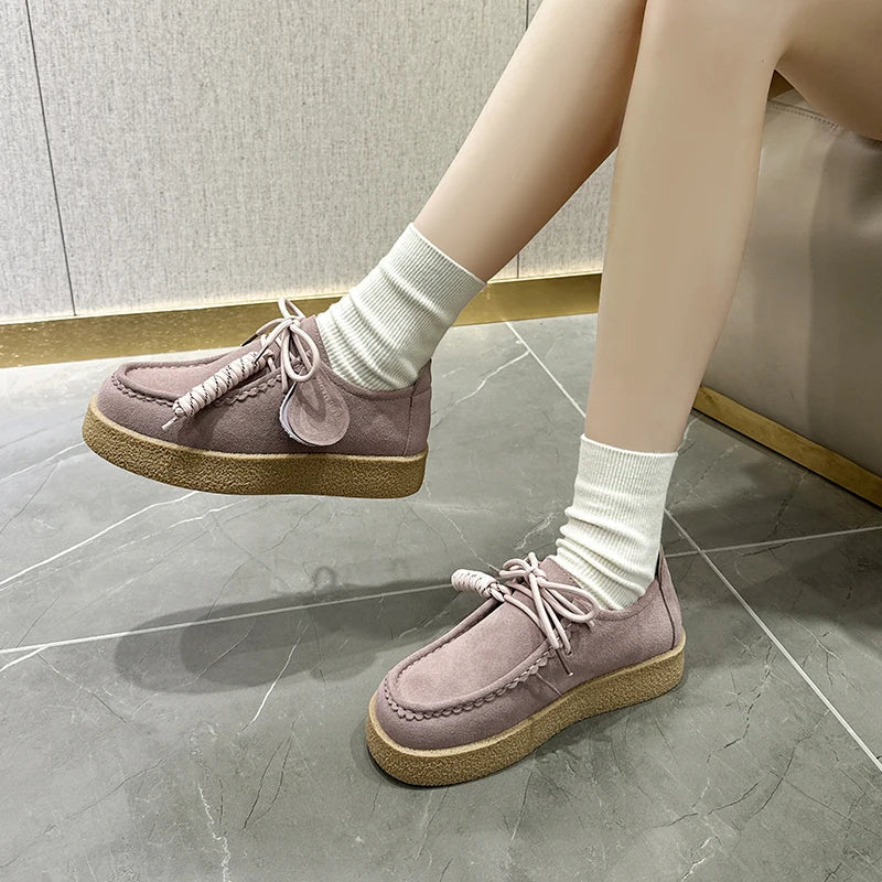 Mocassin plateforme femme AIYUQI My Store