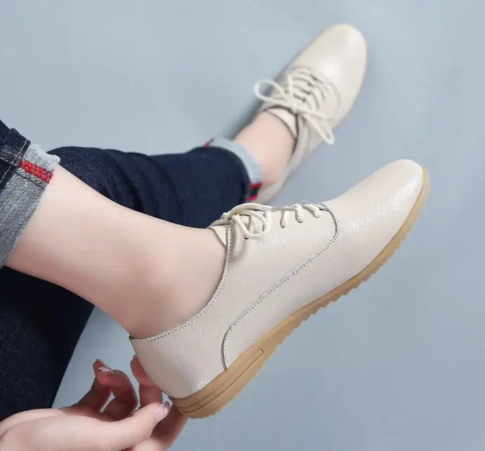 Mocassin femme blanc respirant - Barrie Shop