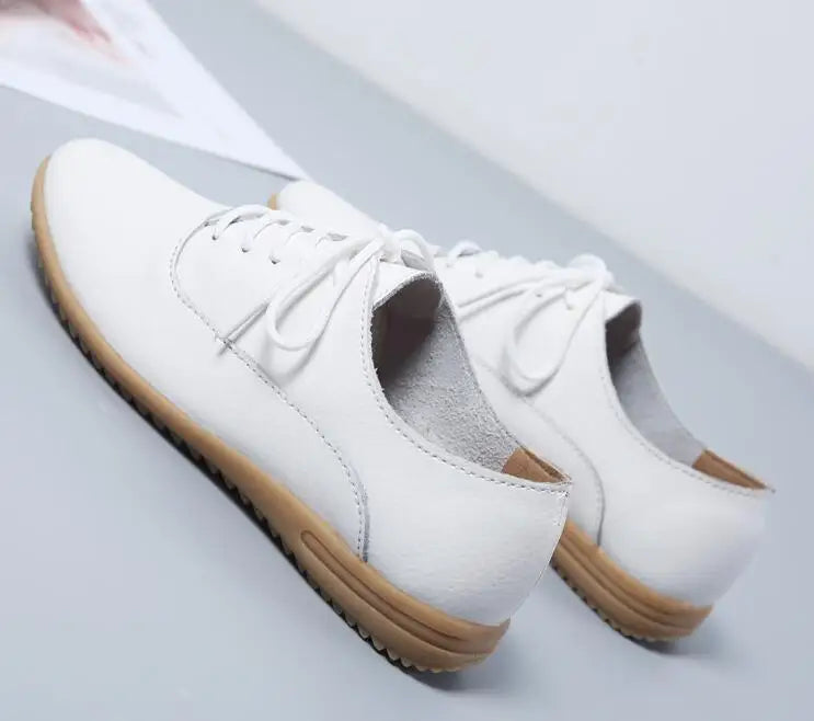 Mocassin femme blanc respirant - Barrie Shop