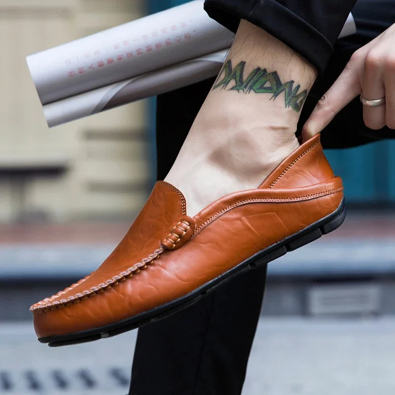 Mocassin confortable Cuir Élégance - Barrie Shop