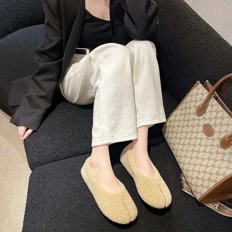 Mocassin fourré femme My Store