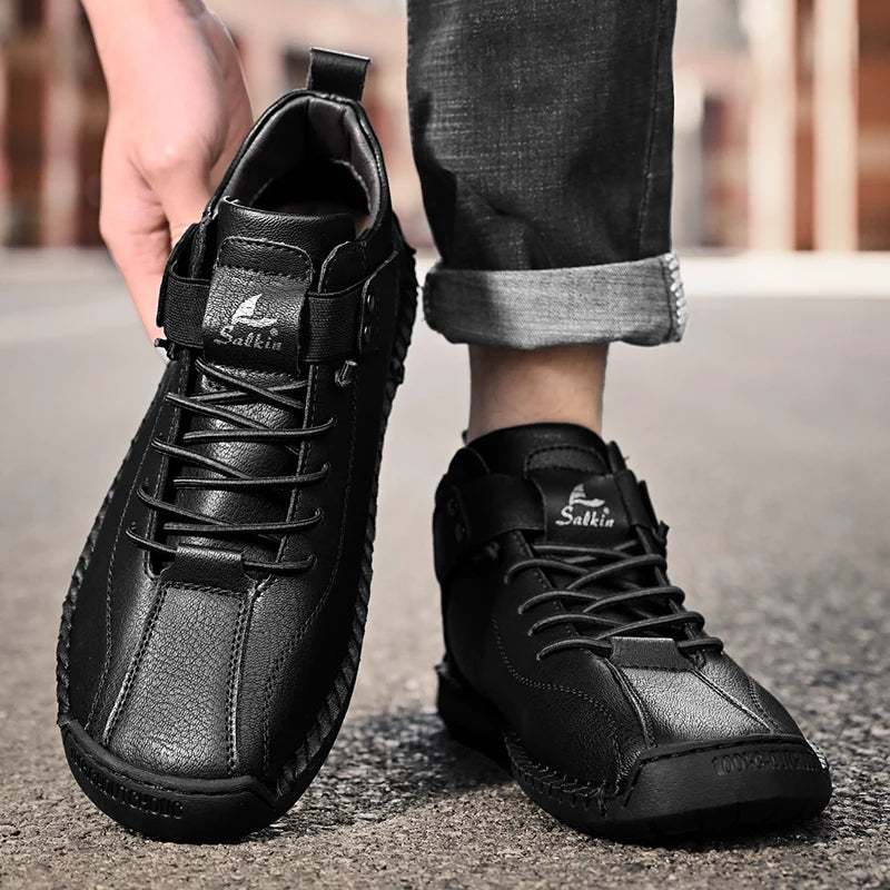 Mocassin homme en cuir bottine d’hiver - Barrie Shop