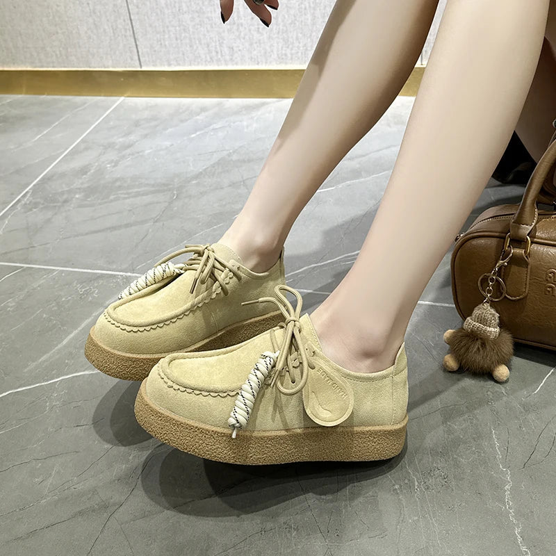 Mocassin plateforme femme AIYUQI My Store