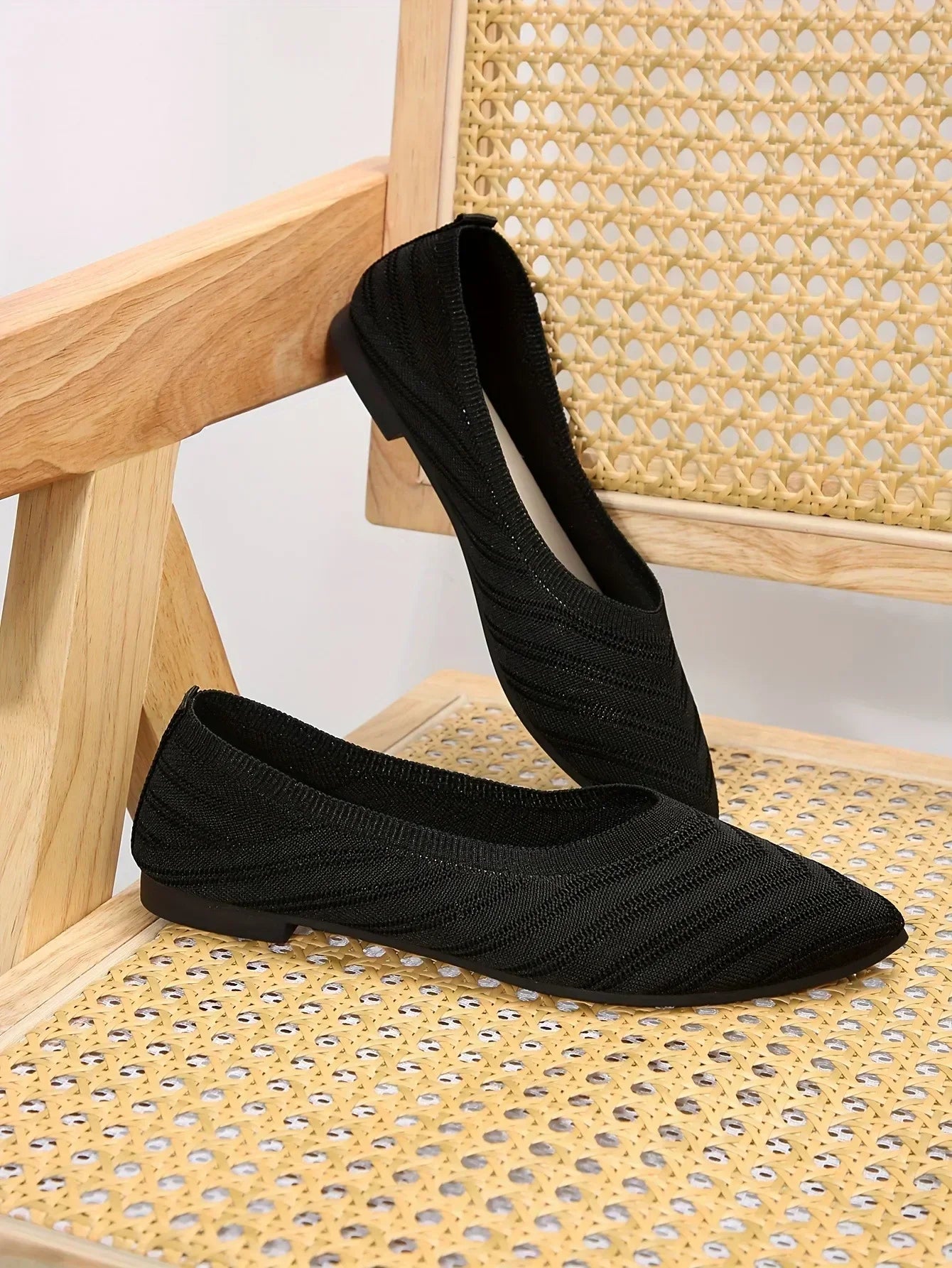Mocassin vernis femme chic tissé et  bout pointu - Barrie Shop