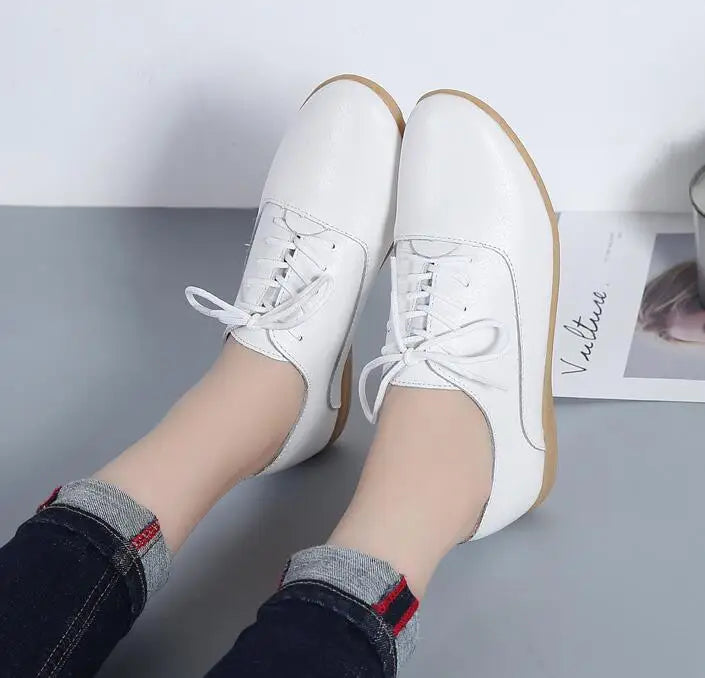 Mocassin femme blanc respirant - Barrie Shop