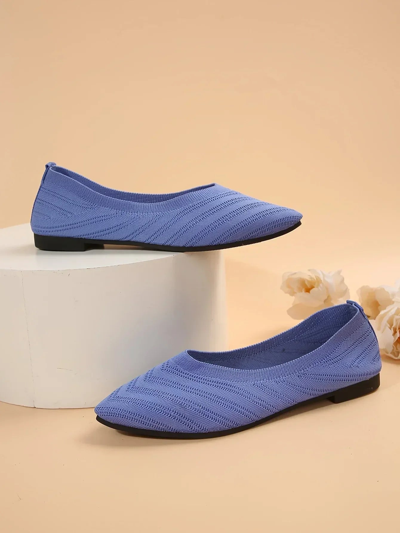 Mocassin vernis femme chic tissé et  bout pointu - Barrie Shop